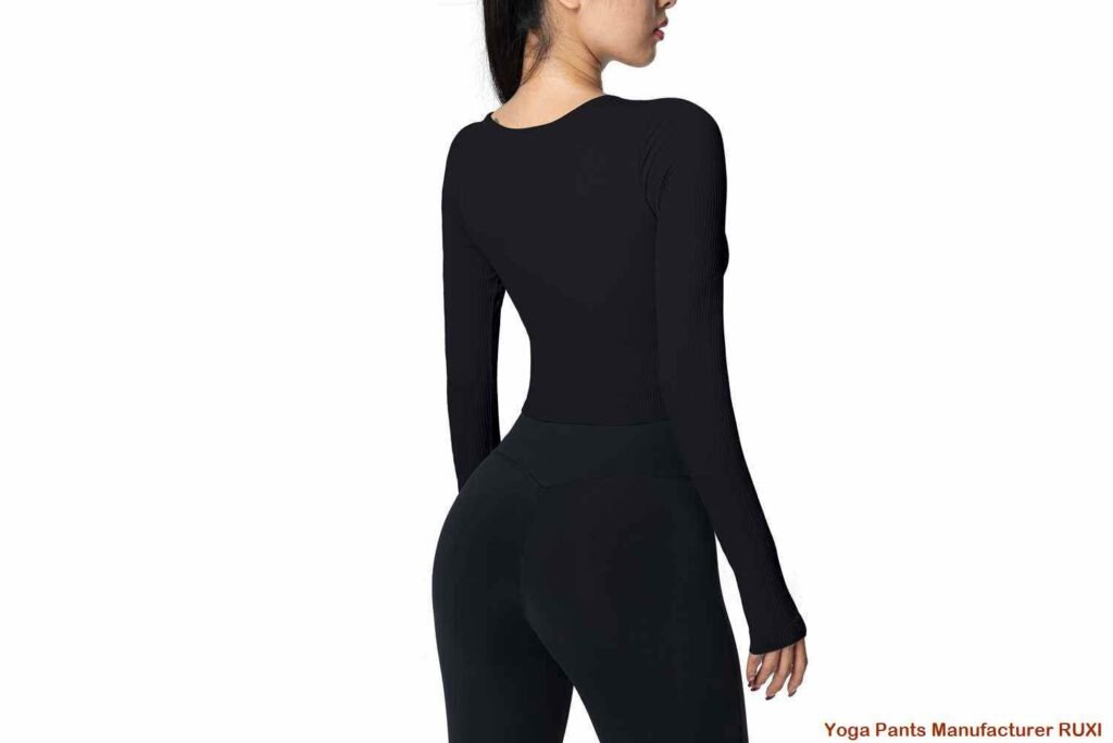 pantaloni scurți yoga de damă cu talie înaltă RUXI r3540