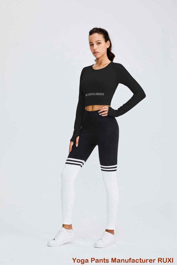 Trening negru pentru bărbați sportiv și elegant RUXI