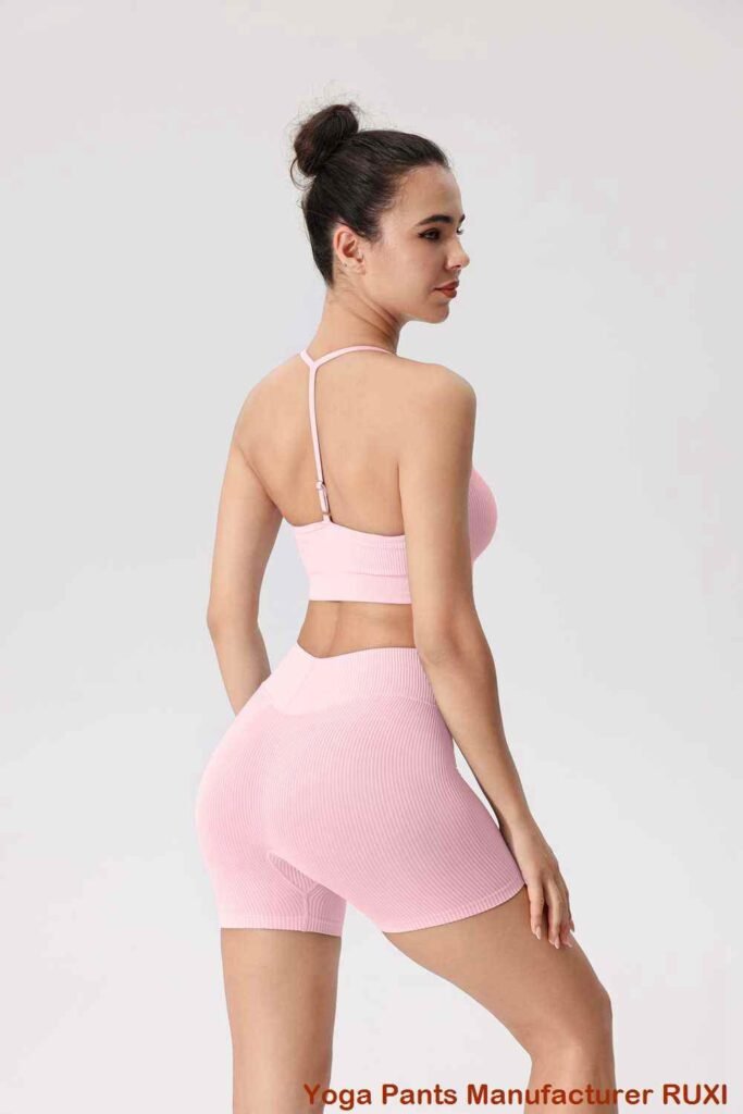 pantaloni scurți de yoga bronzate RUXI r3547