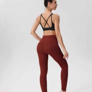 Jambiere de gimnastică cu imprimeu floral pentru femei