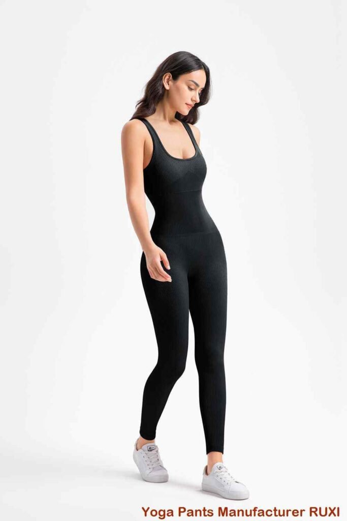 Pantaloni de yoga gri Comfort Fit pentru femei RUXI r57
