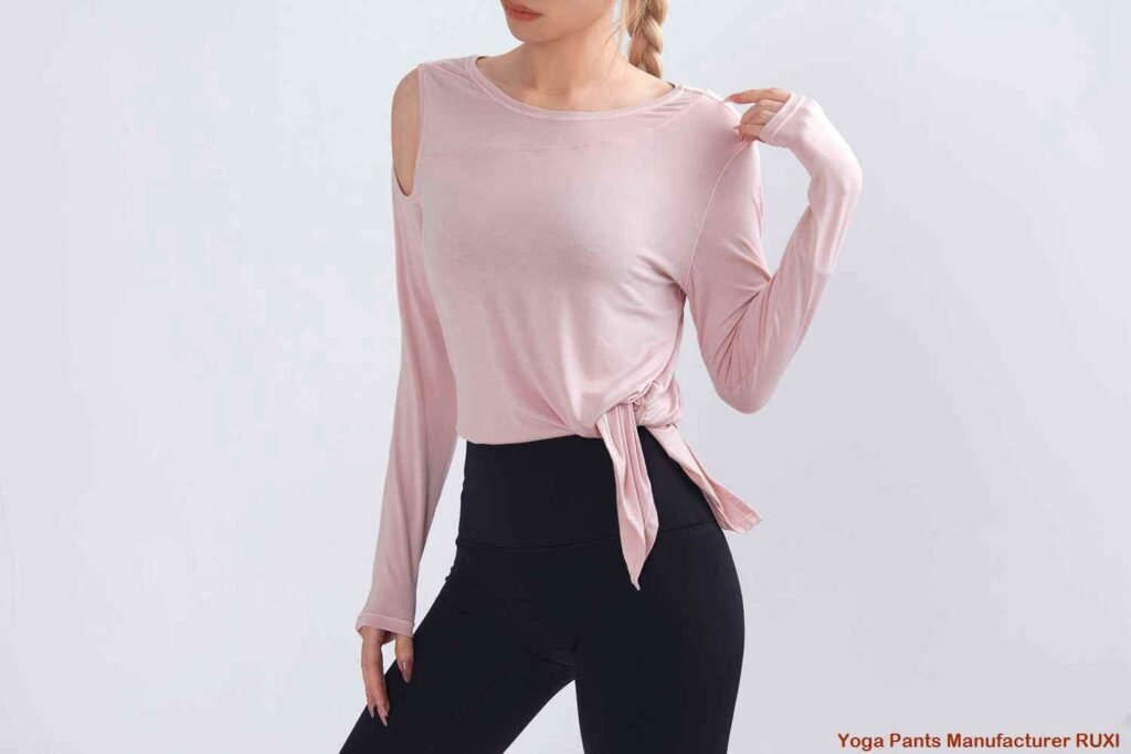 Jambiere de antrenament din bumbac pentru femei RUXI r103