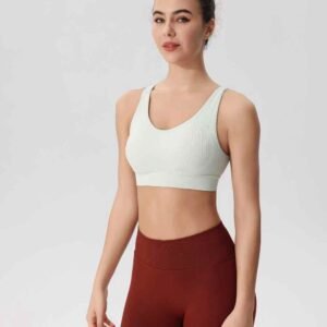 pantaloni albi de exerciții RUXI r862