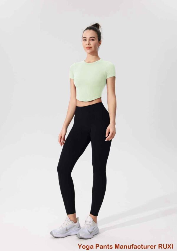 Pantaloni de yoga roz eleganti confortabili la modă RUXI