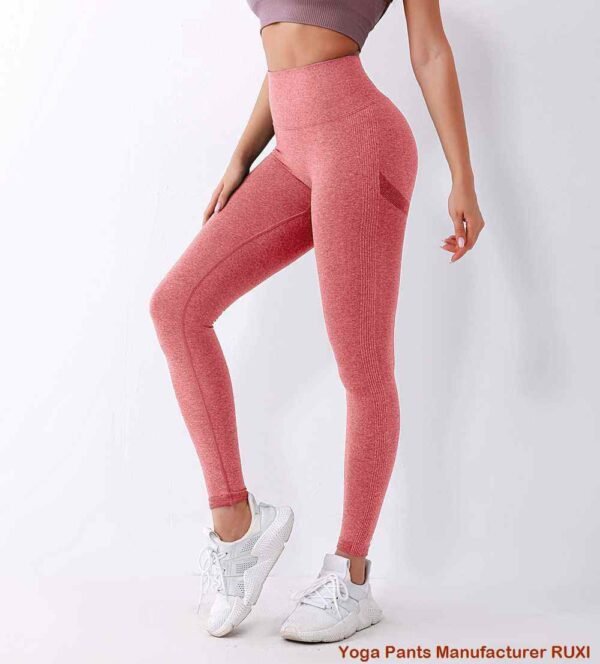 Pantaloni yoga negri cu picior drept RUXI r856