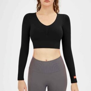 Pantaloni de yoga galben strălucitor pentru femei RUXI