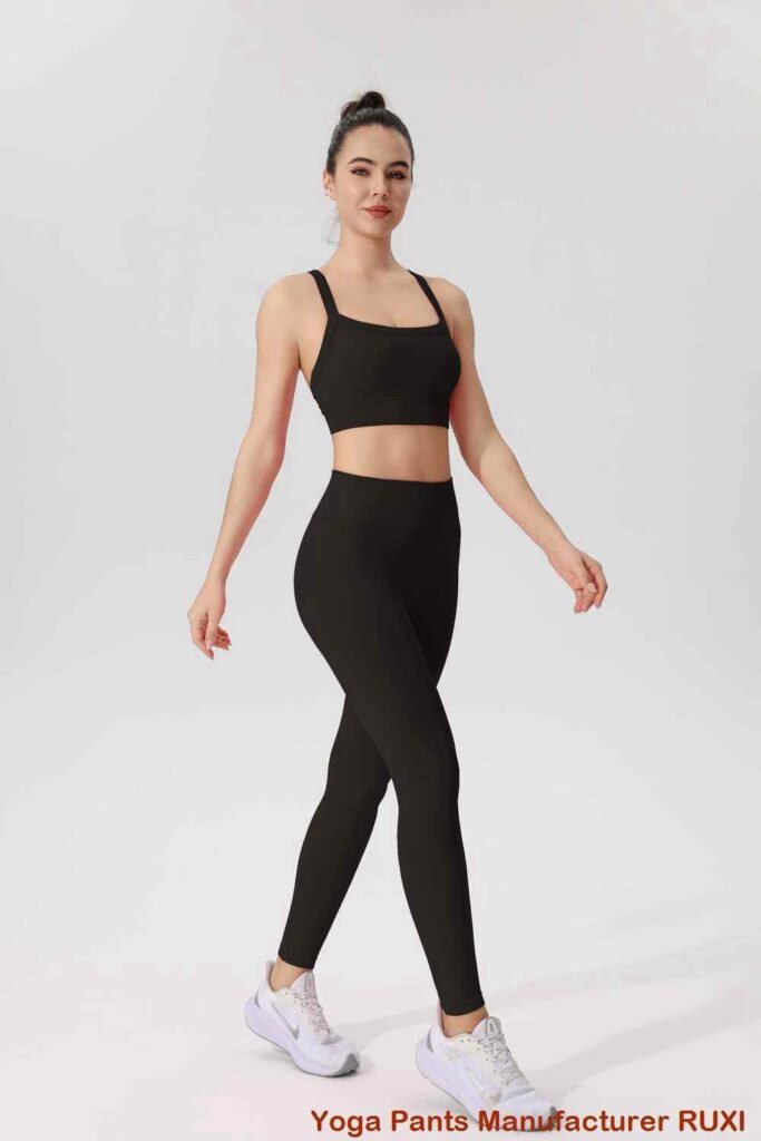 Leggings cu talie mare cu buzunare pentru femei RUXI r572