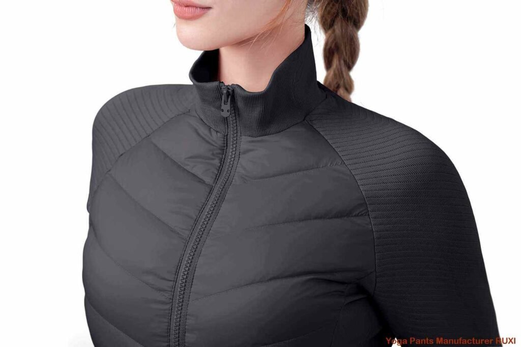 pantaloni scurți negri pentru antrenament damă RUXI r2813