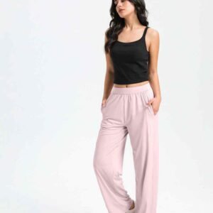 Pantaloni de yoga cu imprimeu leopard pentru femei RUXI