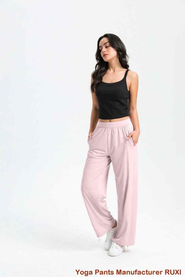 Pantaloni de yoga cu imprimeu leopard pentru femei RUXI