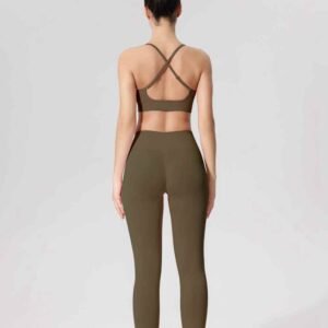 Pantaloni scurți maro de sport RUXI r1833