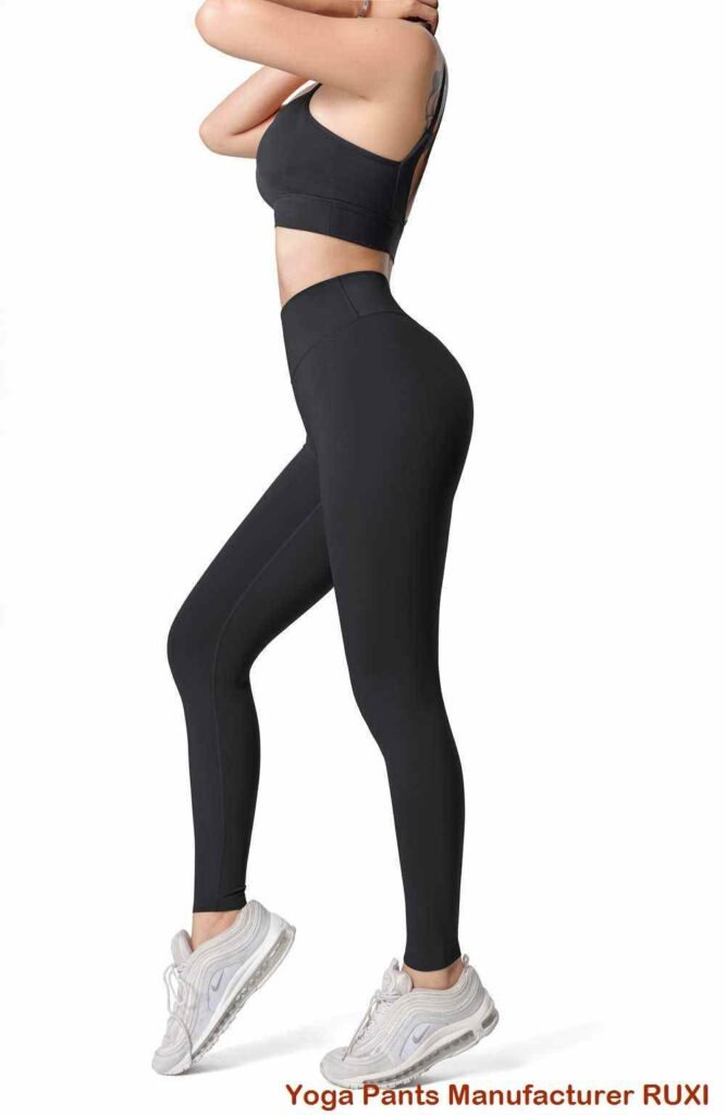 Leggings clasici negri pentru stil RUXI r3626