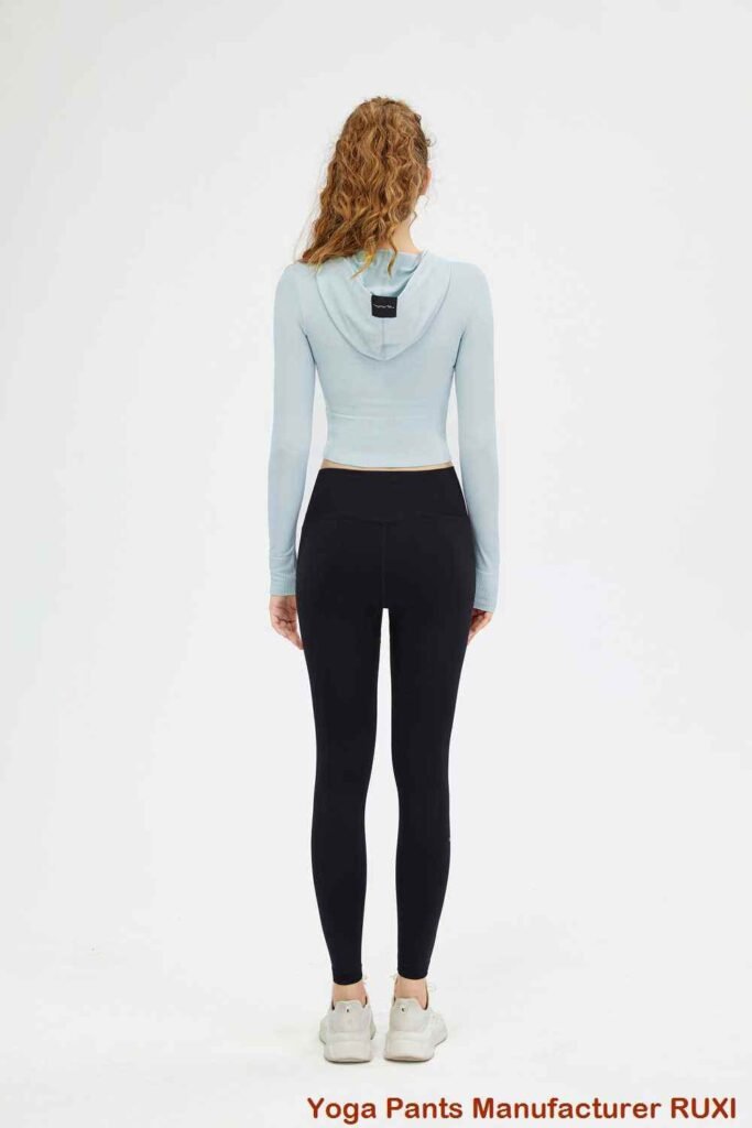 pantaloni scurți de yoga bej RUXI r3464