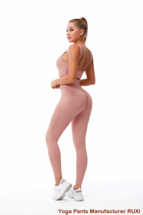 Pantaloni de yoga din bumbac moale respirabili și elastici