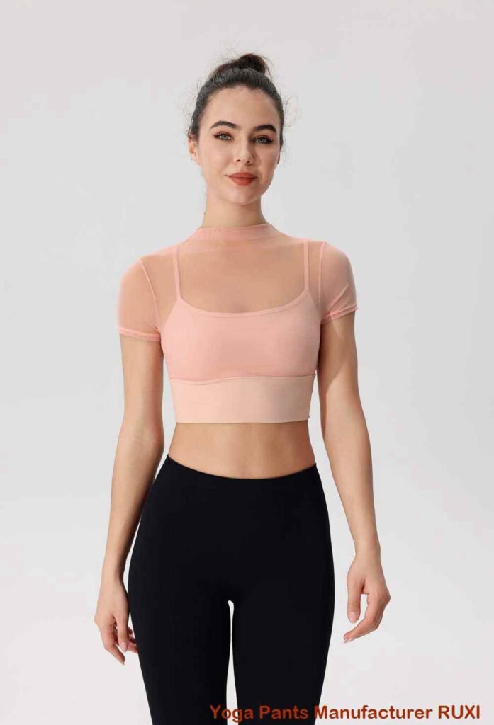 Leggings eleganti roz flare pentru femei RUXI r34